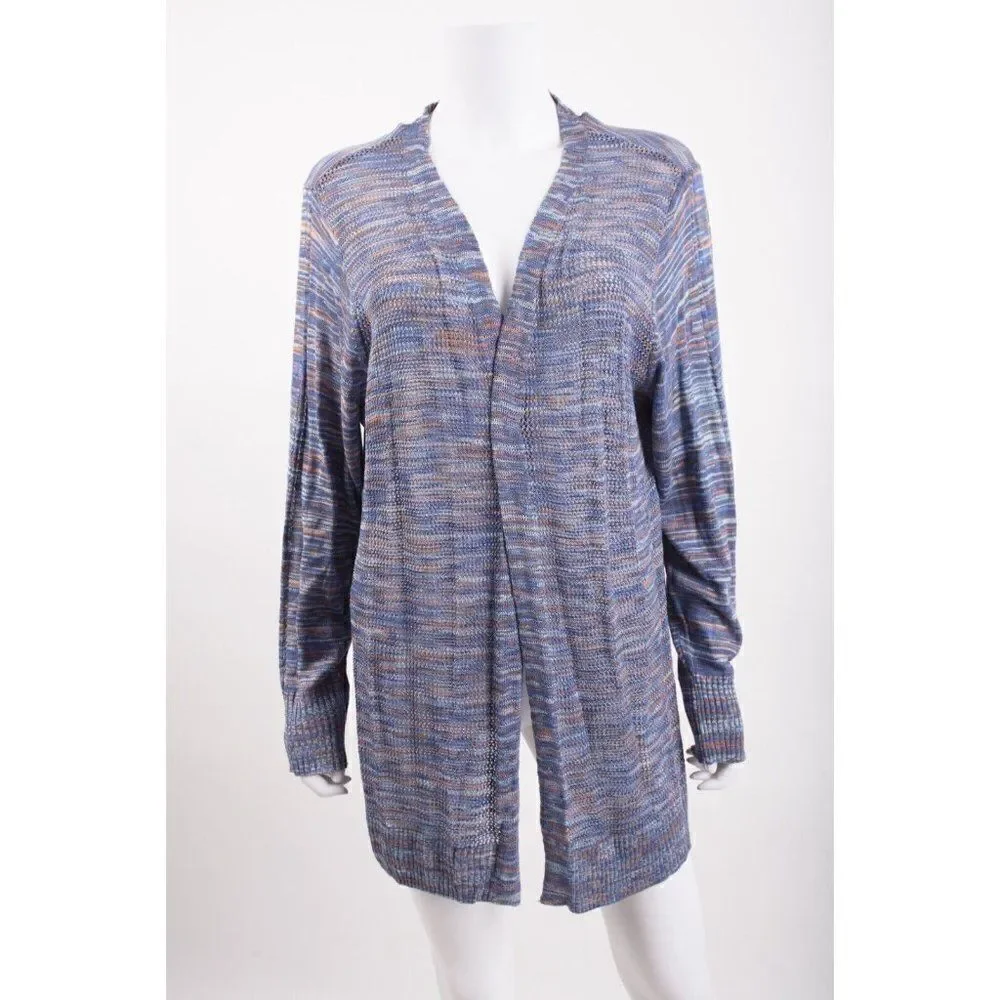 CJ Banks Womens Cardigan Sweater Open Front 1X 16 18W Multi-Color NWT